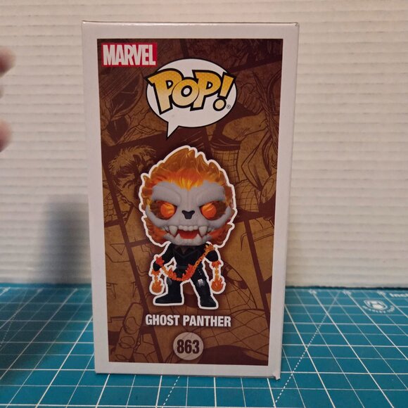 Funko POP Marvel Infinity Warps Ghost Panther GITD Fan Club 863 Vinyl Figure - Picture 4 of 6